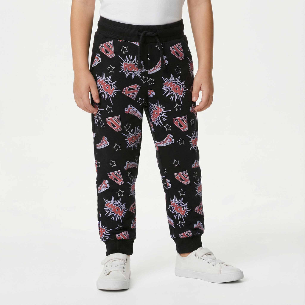 Boys Winter Fleece Trousers – Superman “POW” Design
