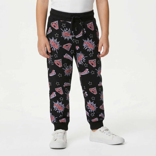 Boys Winter Fleece Trousers – Superman “POW” Design