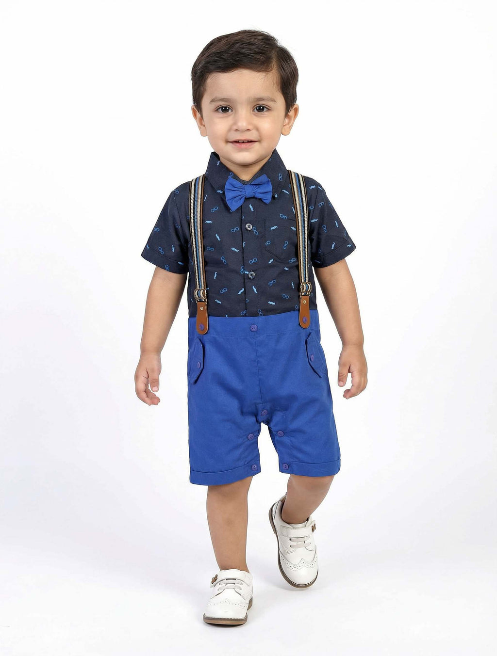 Blue and Yellow  Suspenders suits | Kidzaar