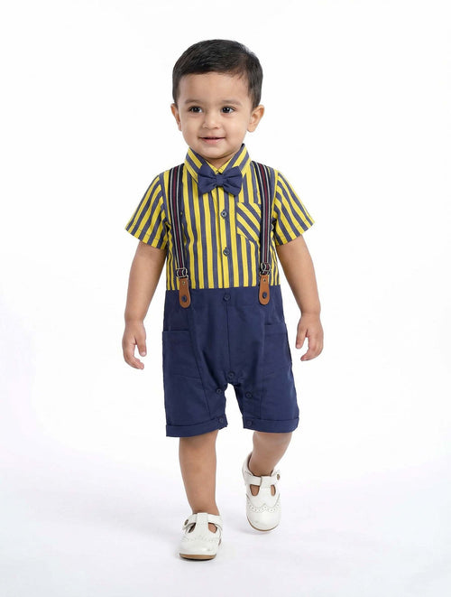 Blue and Yellow  Suspenders suits | Kidzaar