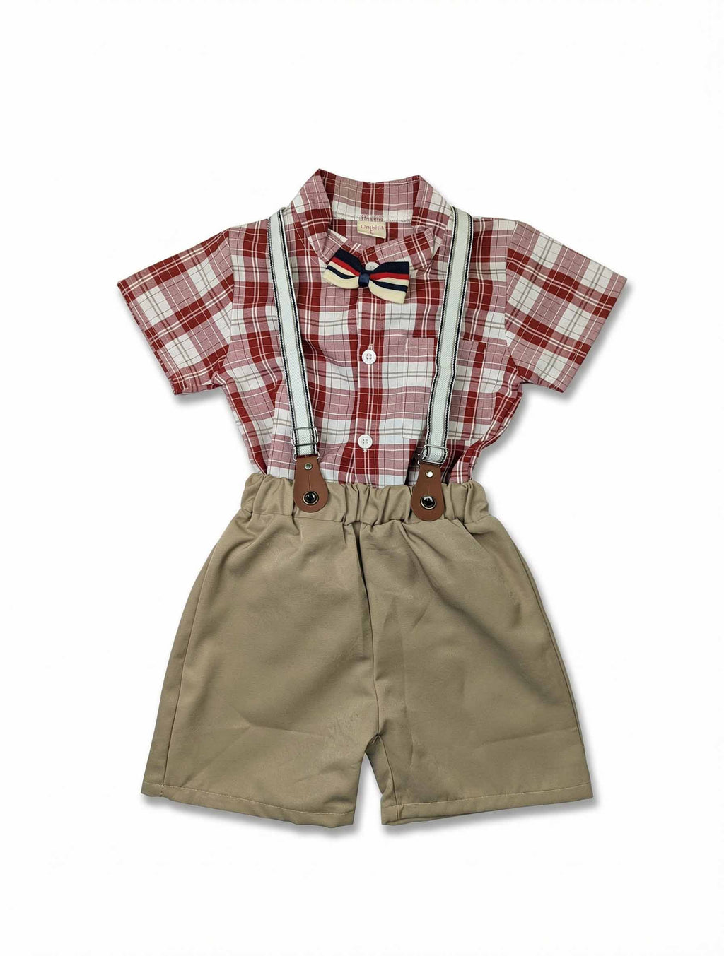 Green and Maroon  Suspenders suits| Kidzaar