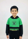 Baby Boys Hoodies in Green & Black Premium Fleece Stuff