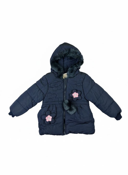 Navy Blue Puffer Winter Coat for Kids  | Warm & Lightweight