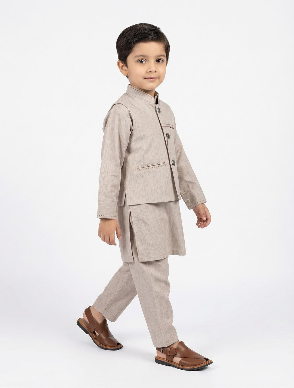 Boys Traditional Kurta & Waistcoat Set | KidZaar