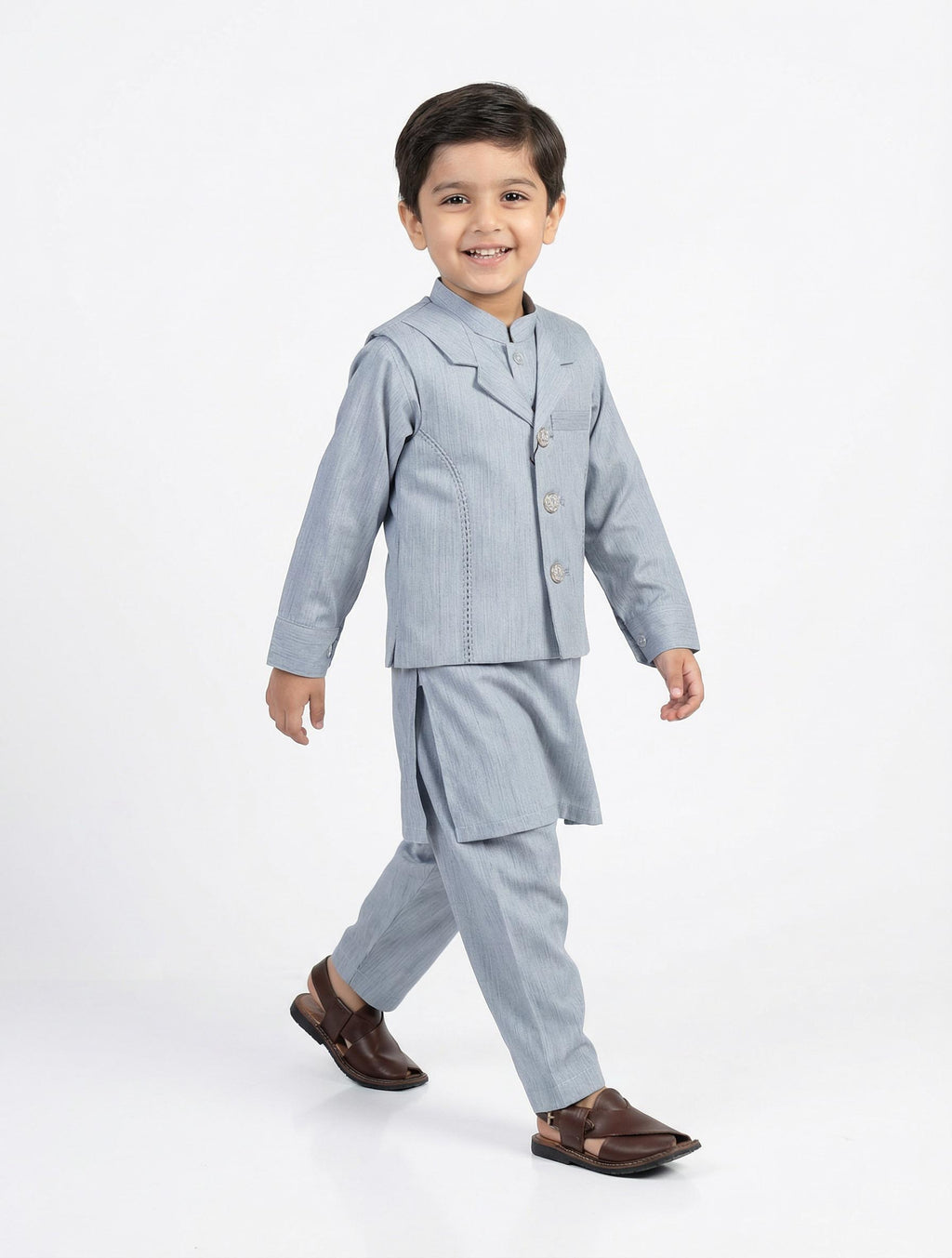 Boys Traditional Kurta with Waistcoat Set | KidZaar