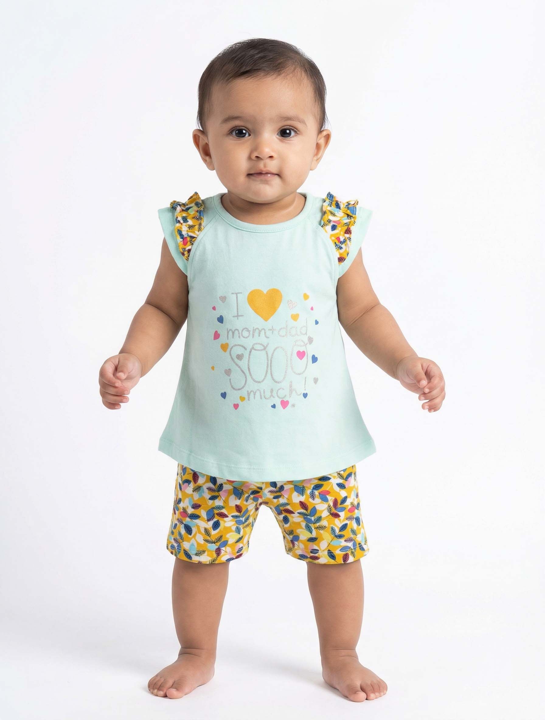 Newborn Fancy  Set with printed bottom| Kidzaar