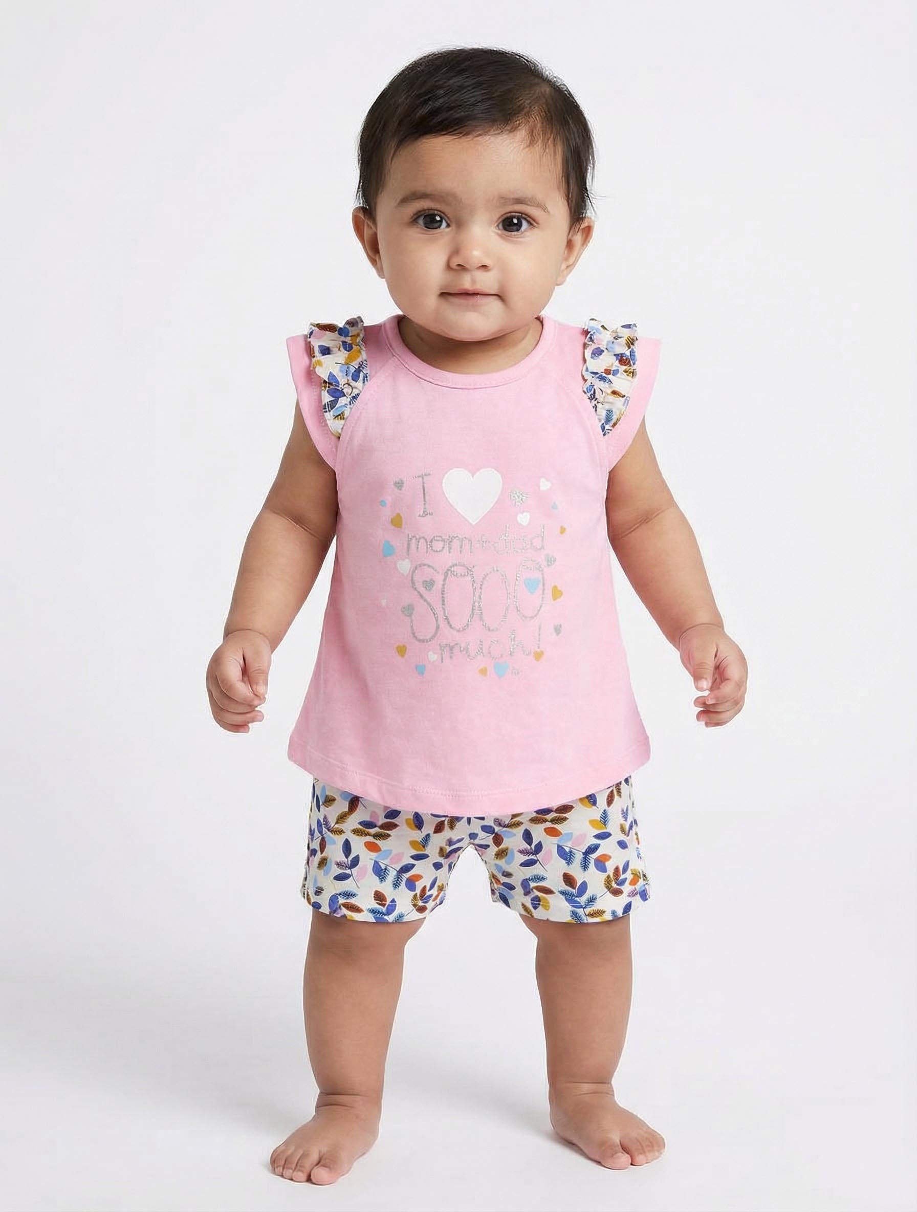 Newborn Fancy  Set with printed bottom| Kidzaar