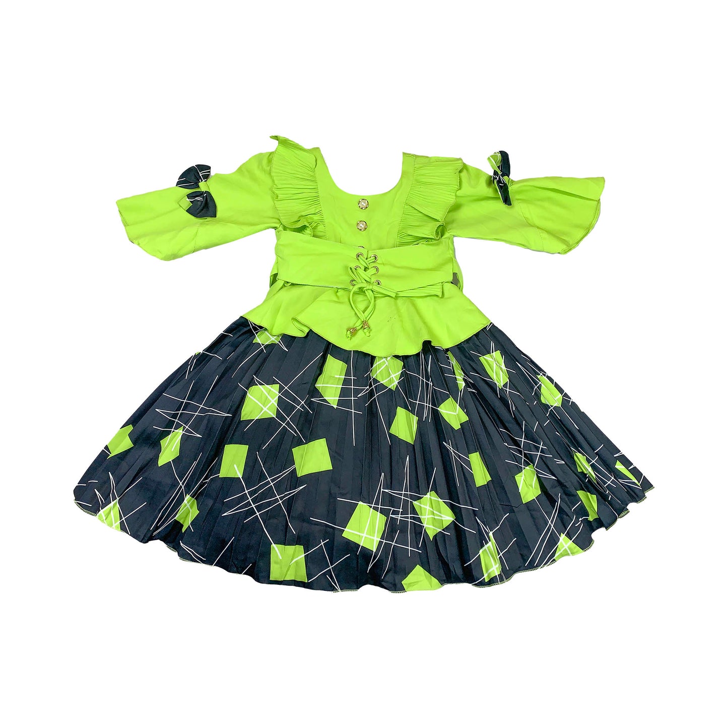 Trendy Contrast Frock for Girls
