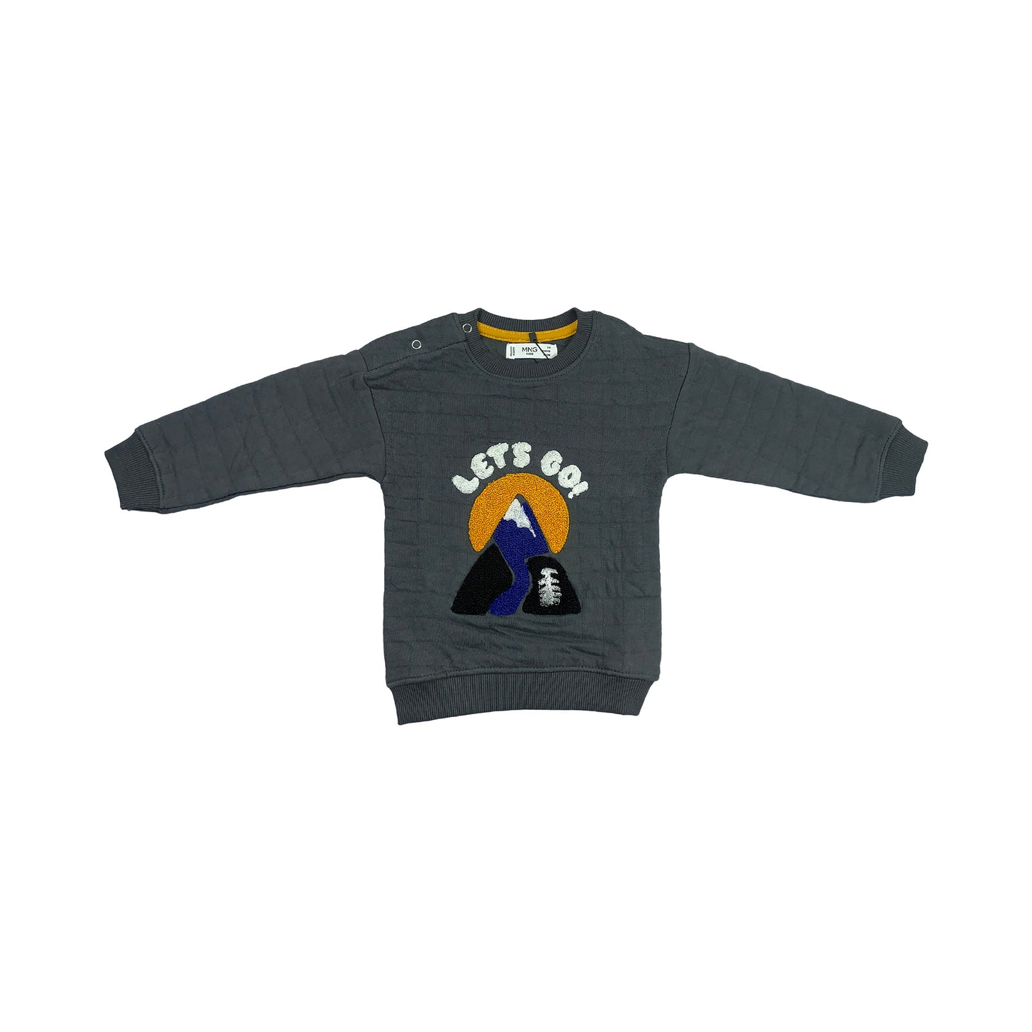 Girls “Let's Go” Sweatshirt – Warm Winter Pullover for 2 to 5 Years