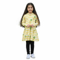 Baby Girls Yellow Pineapple Printed Frock
