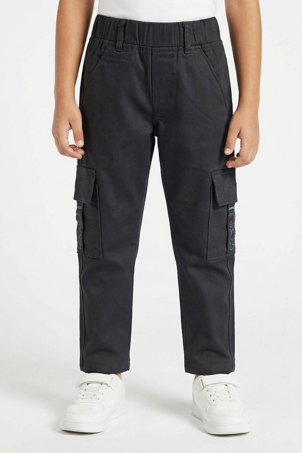 Kids Cargo Pants – Elastic Waist Utility Trousers
